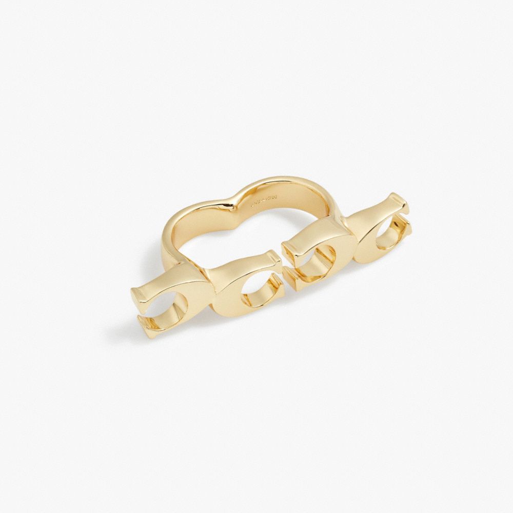 COACH® Double Signature Ring COACH®