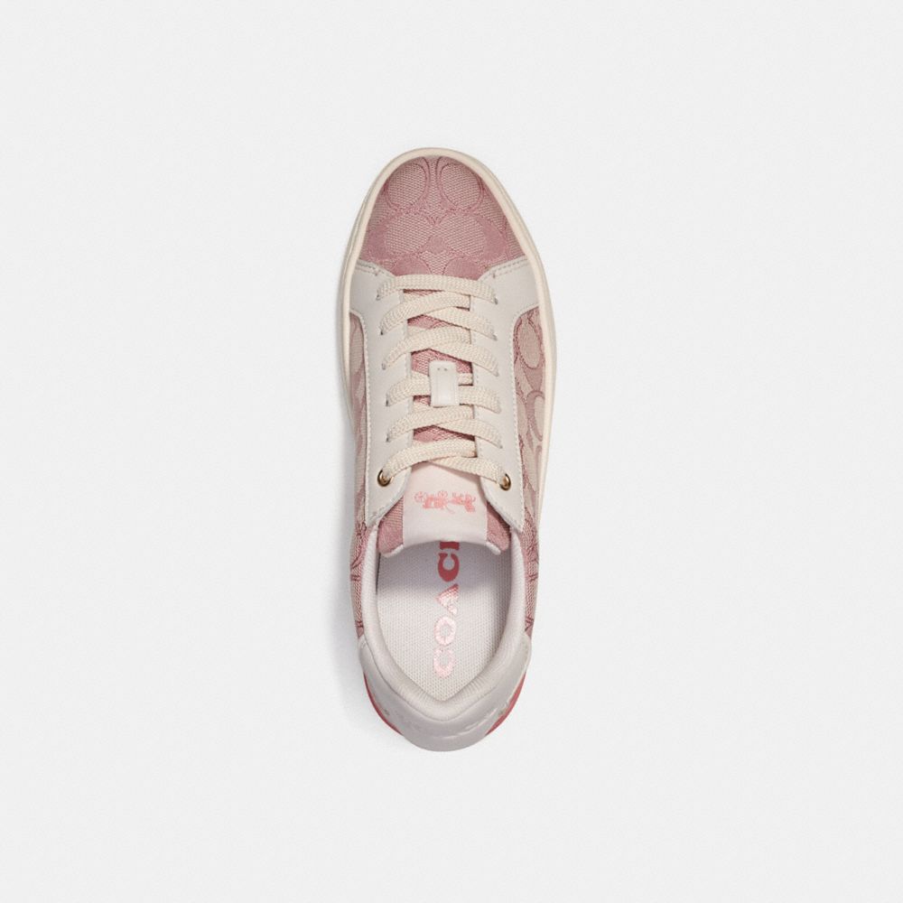 Coach Outlet Clip Low Top Sneaker in Pink