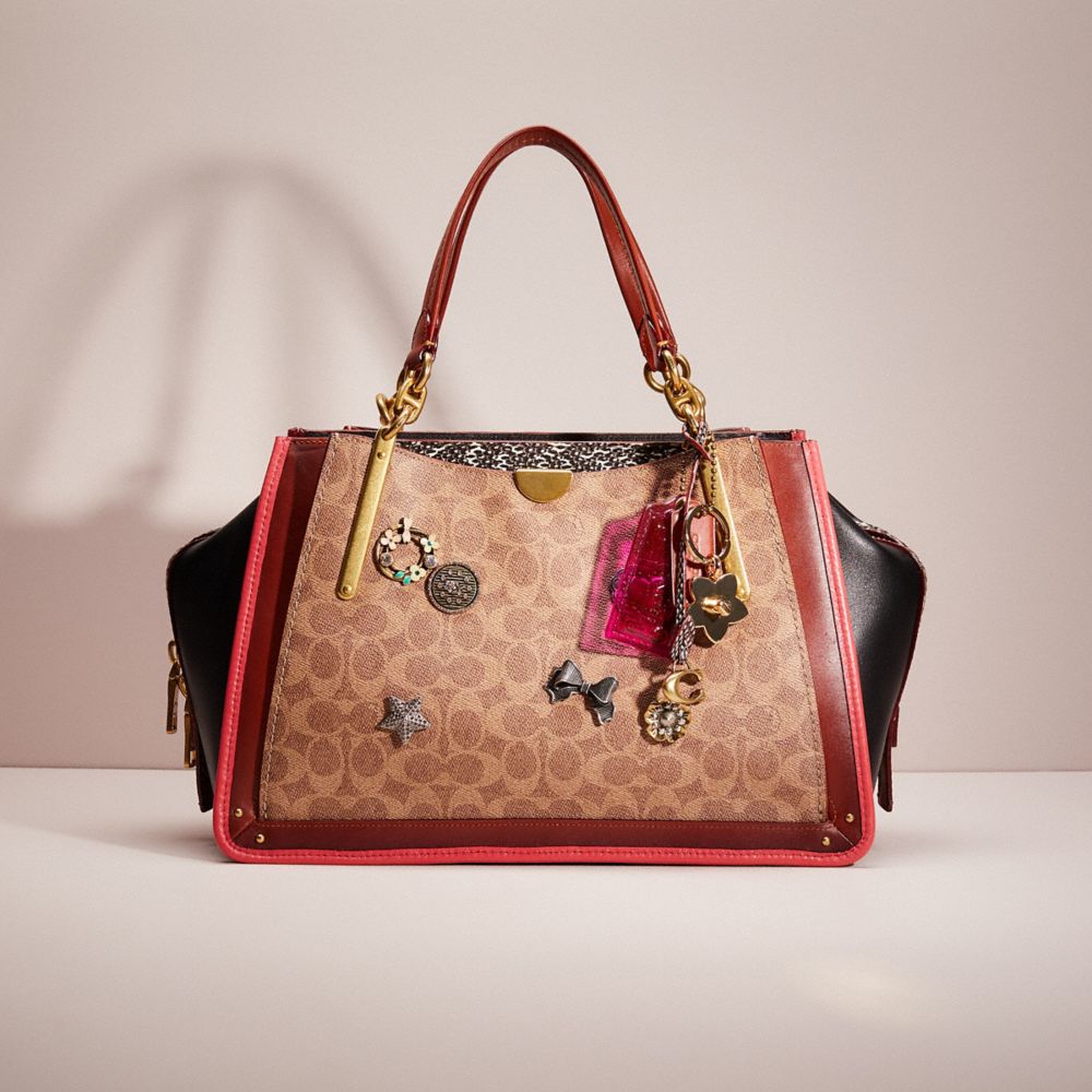 COACH Upcrafted Dreamer 36 In Signature Canvas With Snakeskin Detail COACH