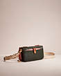 COACH®,UPCRAFTED NOA POP-UP MESSENGER IN COLORBLOCK,Polished Pebble Leather,Brass/Amazon Green Multi,Angle View