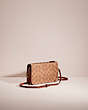 COACH®,UPCRAFTED NOA POP-UP MESSENGER IN SIGNATURE CANVAS,Signature Coated Canvas,Mini,Brass/Tan/Rust,Angle View
