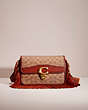 COACH®,UPCRAFTED STUDIO SHOULDER BAG IN SIGNATURE CANVAS,Signature Coated Canvas,Brass/Tan/Rust,Front View