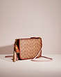 COACH®,UPCRAFTED SLIM TURNLOCK CROSSBODY IN SIGNATURE CANVAS,Signature Coated Canvas,Mini,Brass/Tan/Rust,Angle View