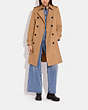 COACH®,TRENCH COAT,Cotton/Polyester,Khaki,Scale View