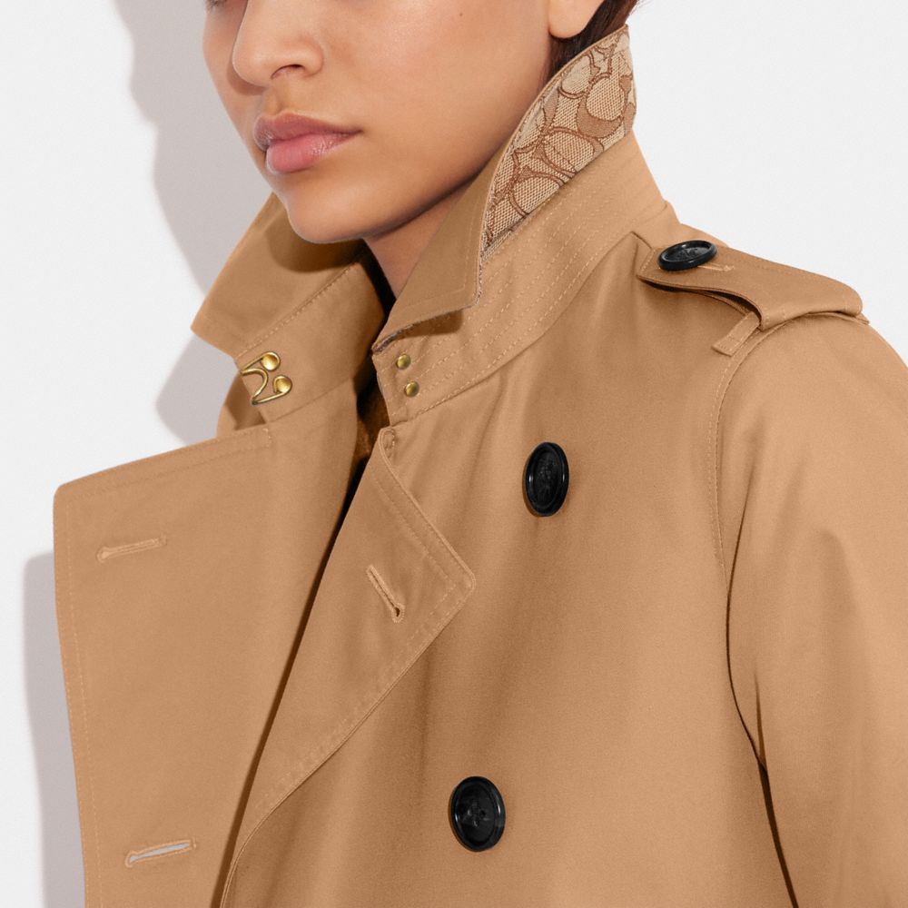 Cotton trench coat outlet womens