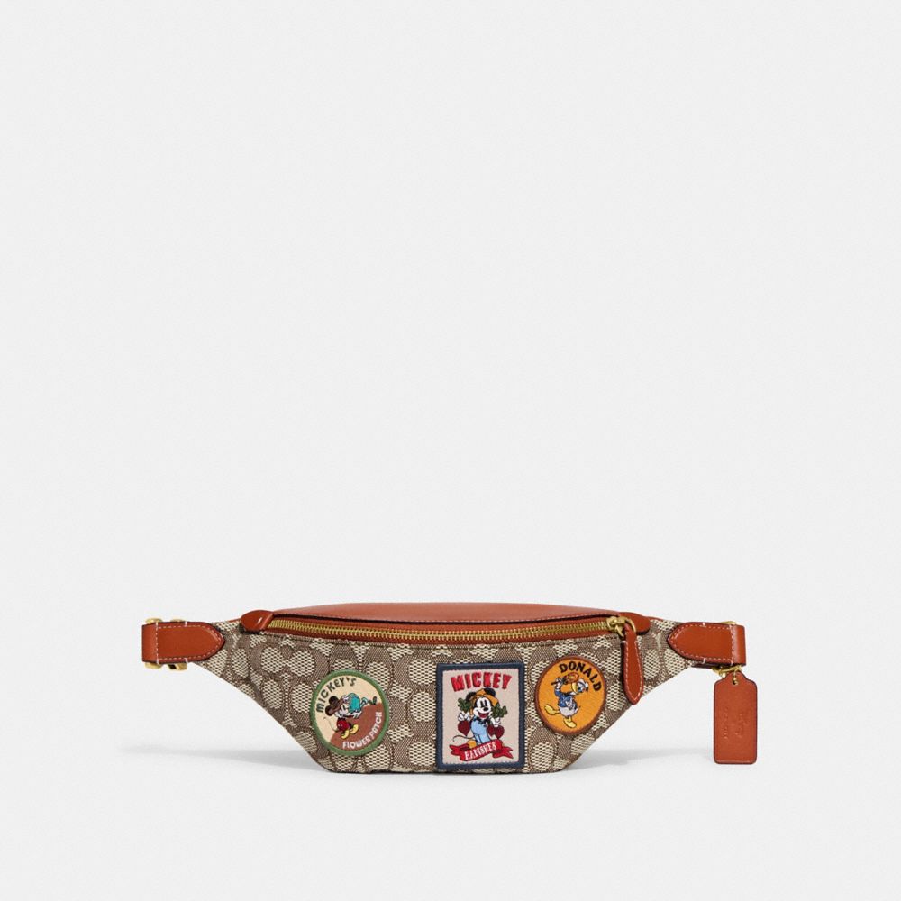 COACH® | Disney X Coach Charter Belt Bag 7 In Signature Textile