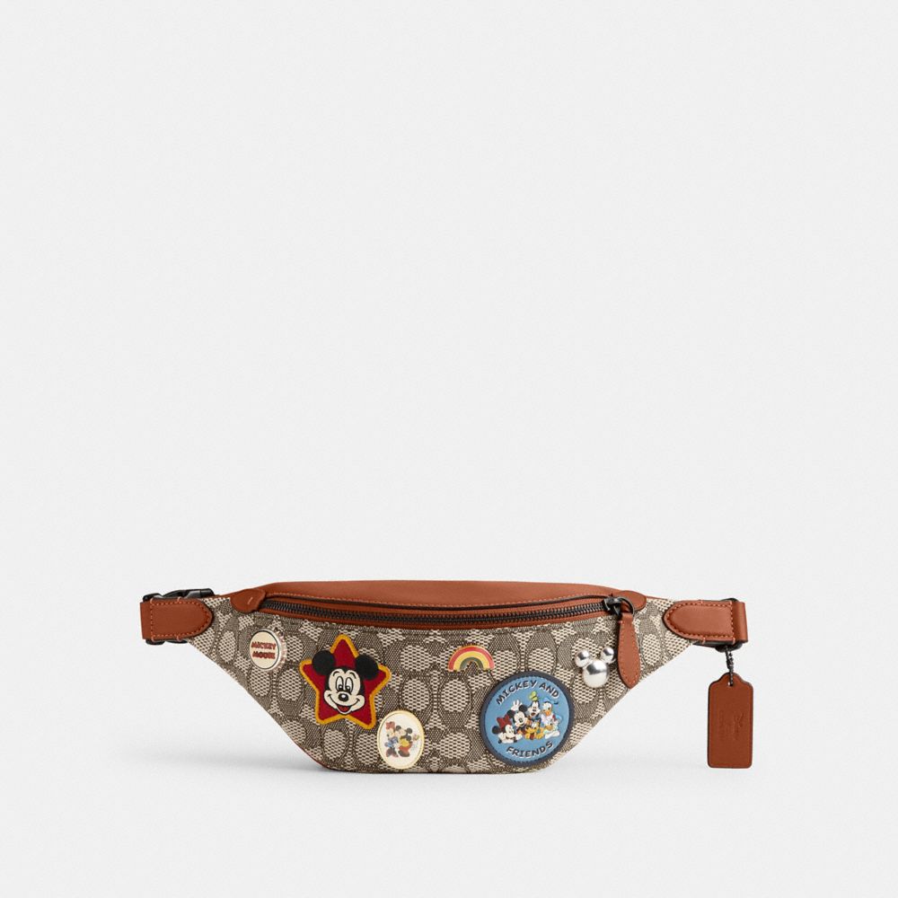 COACH® | Disney X Coach Charter Belt Bag 7 In Signature Textile