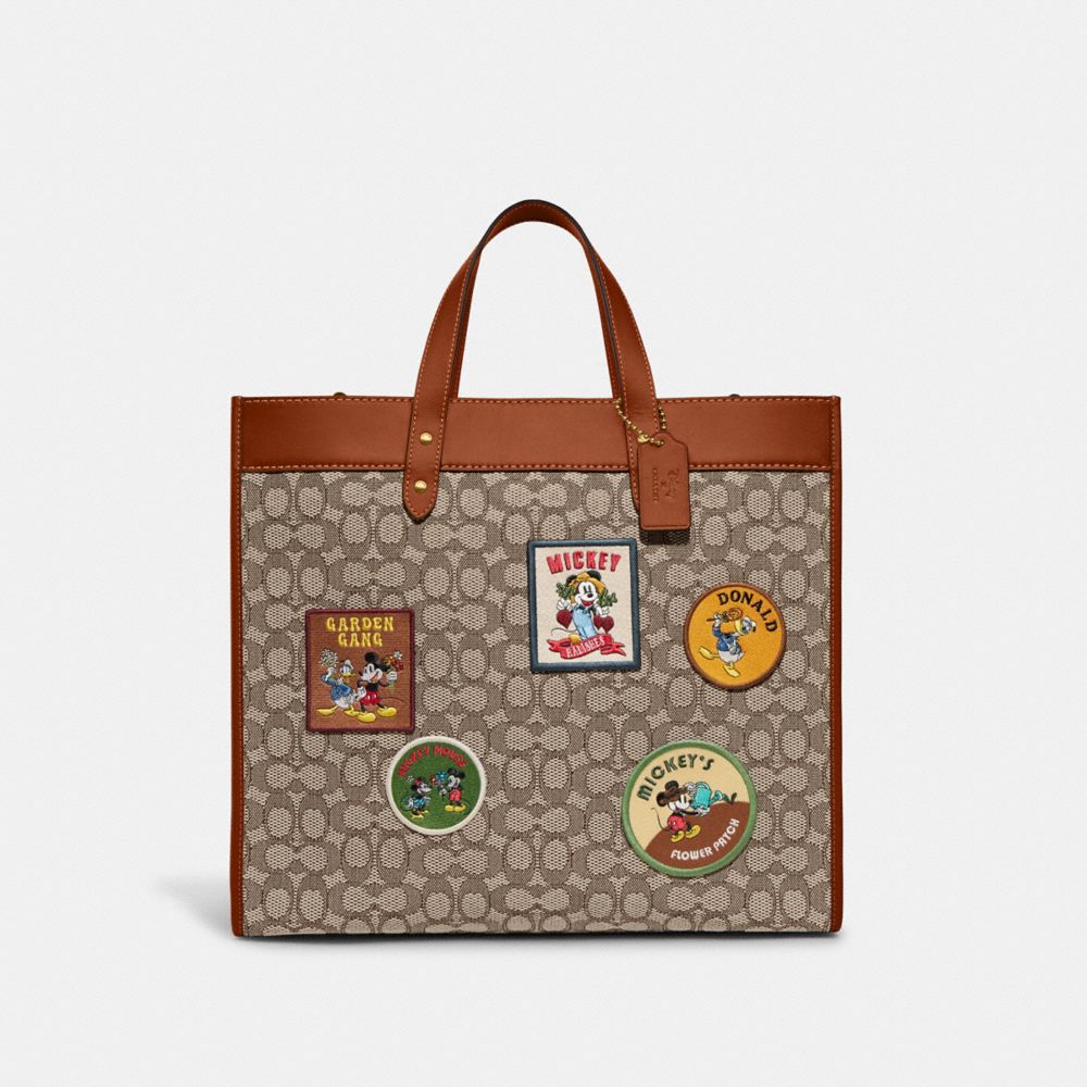 COACH® | Disney X Coach Field Tote 40 In Signature Textile