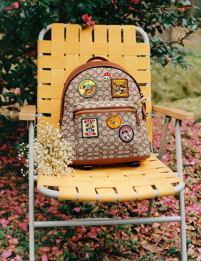 COACH®: Disney X Coach Charter Backpack In Signature Textile