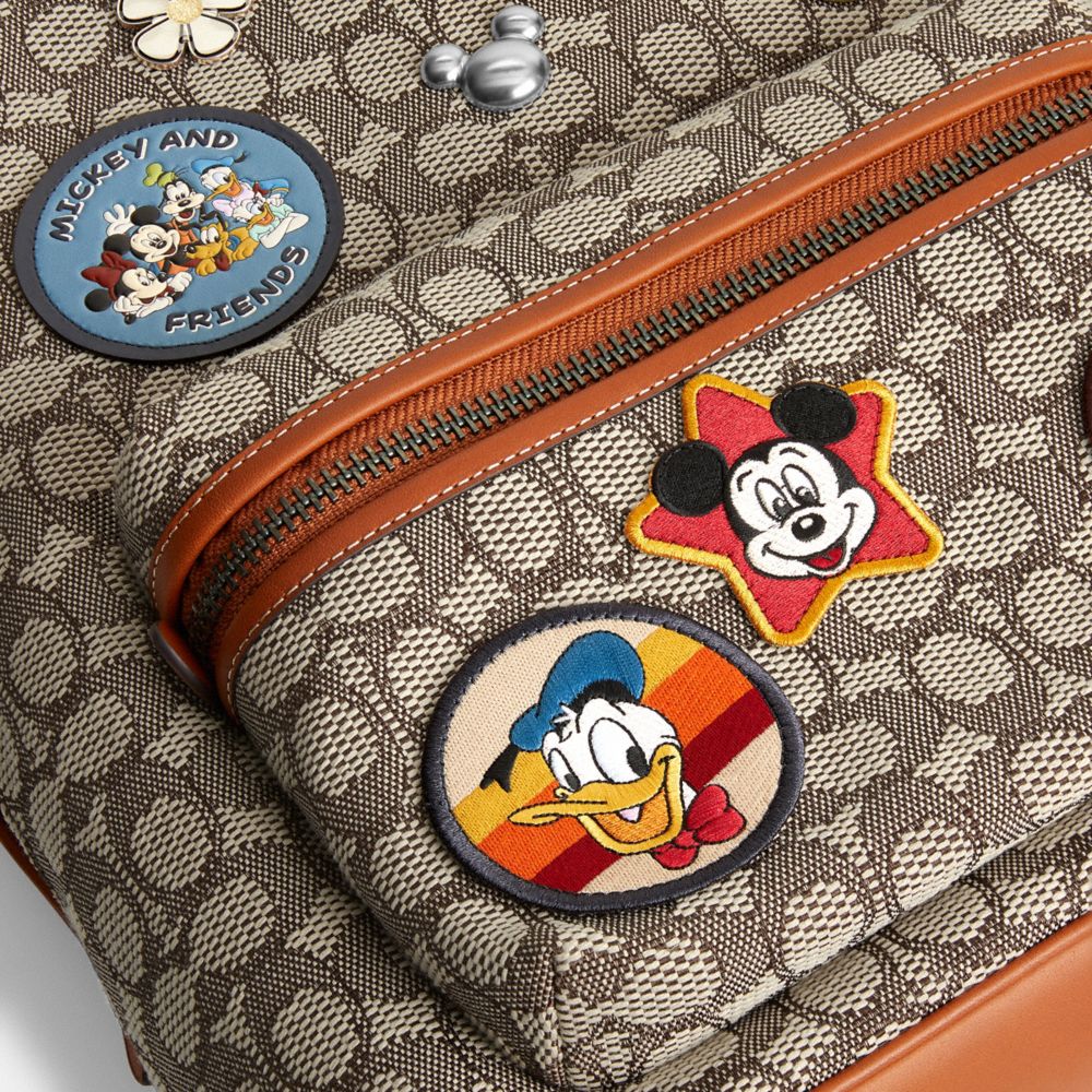 COACH® | Disney X Coach Charter Backpack In Signature Textile 