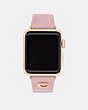 COACH®,APPLE WATCH® STRAP, 38MM, 40MM AND 41MM,Leather,Light Pink,Front View
