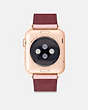 COACH®,APPLE WATCH® STRAP, 38MM, 40MM AND 41MM,Leather,Light Pink,Back View