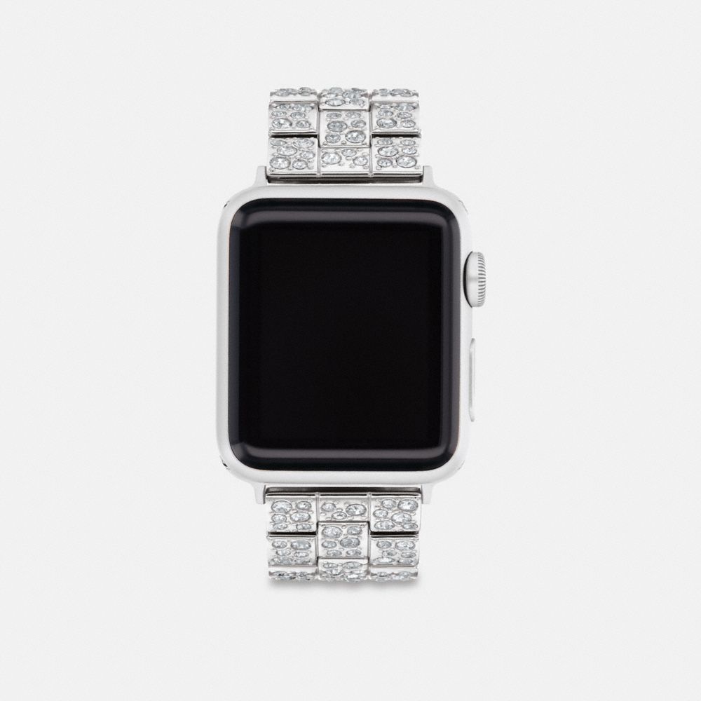 COACH®,APPLE WATCH® STRAP, 38MM, 40MM AND 41MM,Stainless Steel,Ombre,Front View