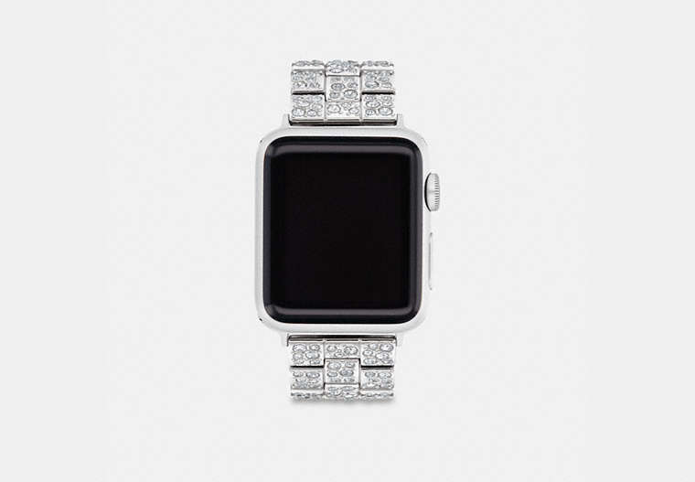 COACH®,APPLE WATCH® STRAP, 38MM, 40MM AND 41MM,Stainless Steel,Ombre,Front View