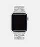 COACH®,APPLE WATCH® STRAP, 38MM, 40MM AND 41MM,Stainless Steel,Ombre,Front View