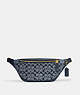 COACH®,WARREN BELT BAG IN SIGNATURE CHAMBRAY,Medium,Brass/Denim,Front View