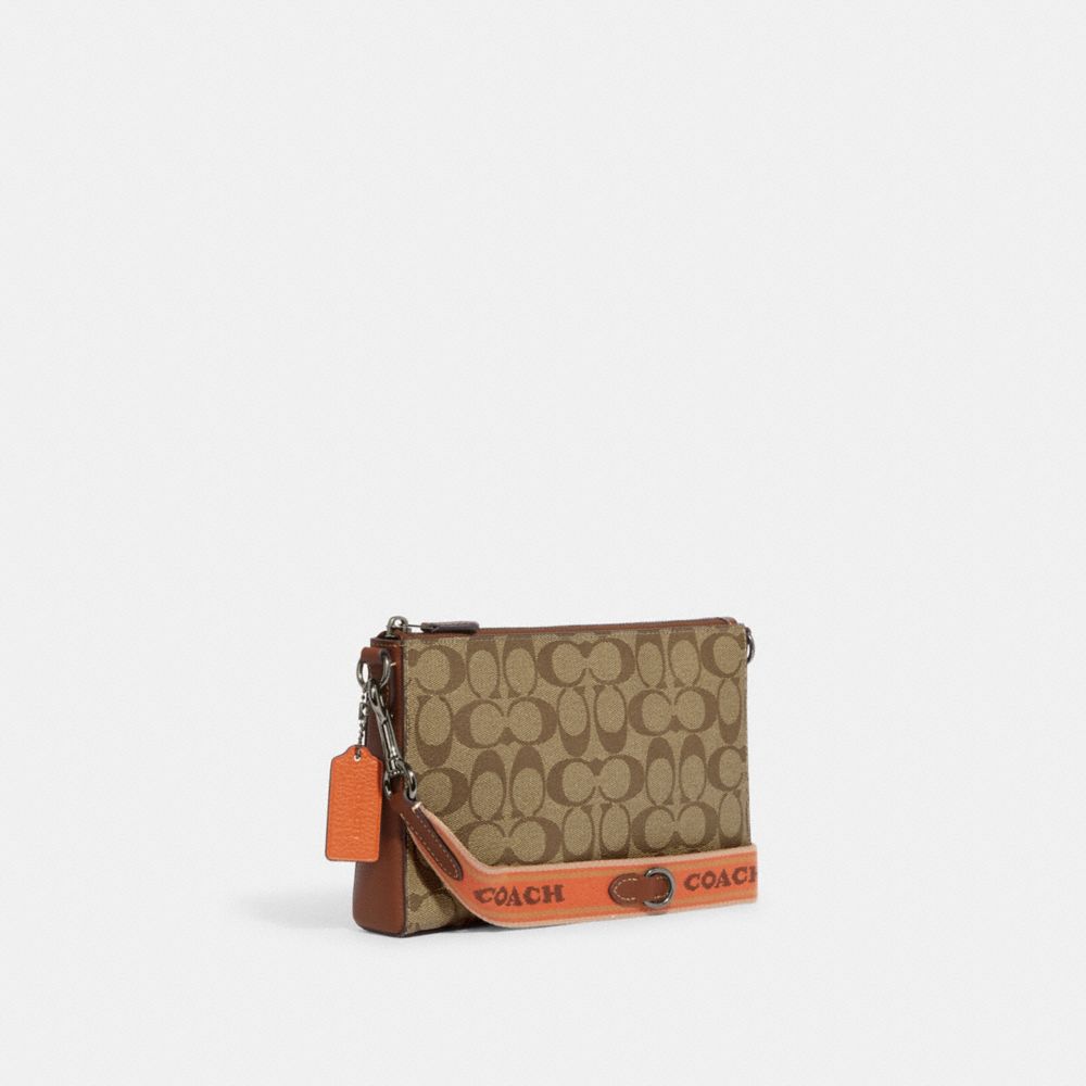 Coach Axel Crossbody in Colorblock Signature Canvas