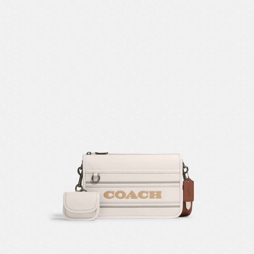 COACH®,ヘリテージ コンバーチブル クロスボディ・コーチ ストライプ,斜め掛け&ボディバッグ,ﾁｮｰｸ ﾏﾙﾁ