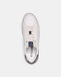 COACH®,LOWLINE LOW TOP SNEAKER IN SIGNATURE CANVAS,Signature Coated Canvas,Chalk Cobalt,Inside View,Top View