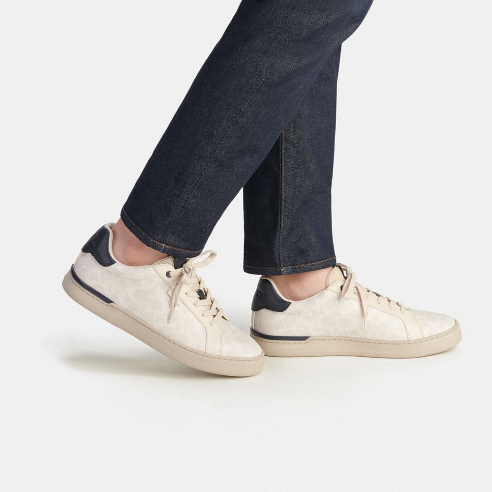 Coach Outlet Clip Low Top Sneaker In Signature Canvas