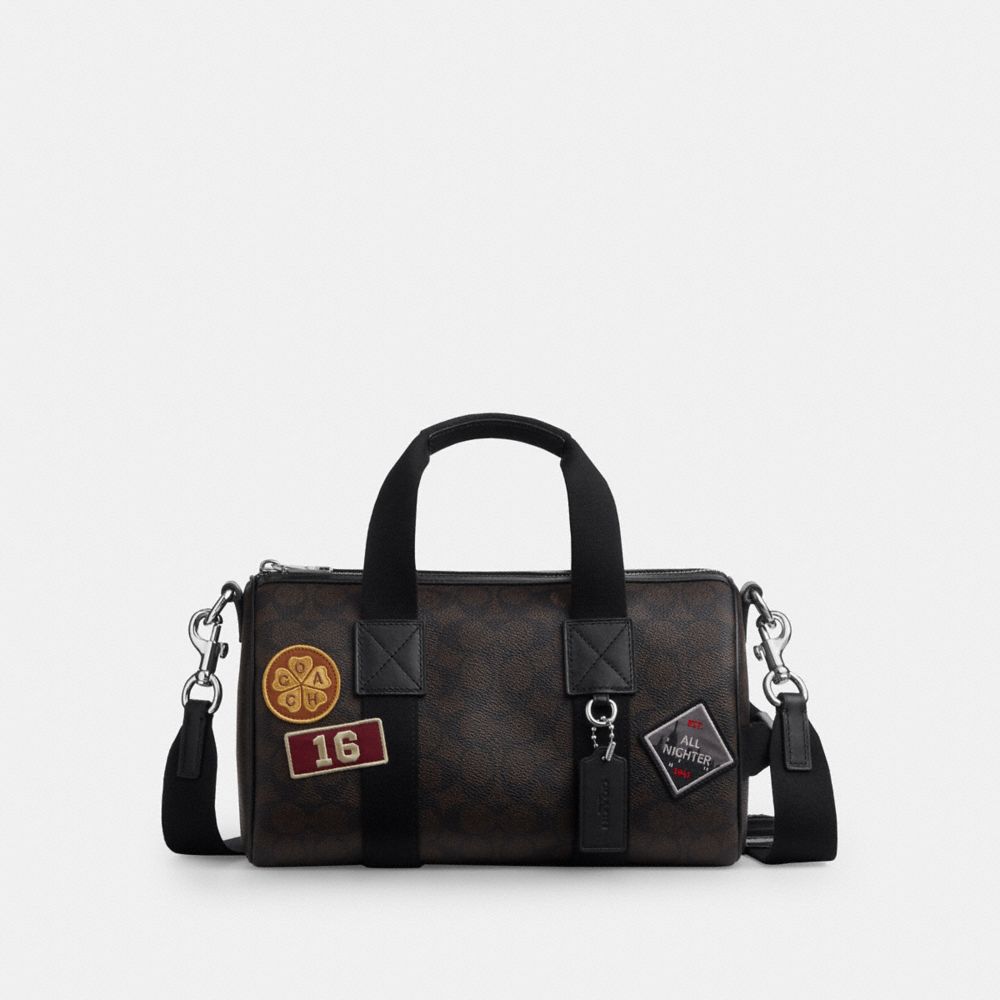 COACH®,Argent/Couleur Noisette/Noir,Front View