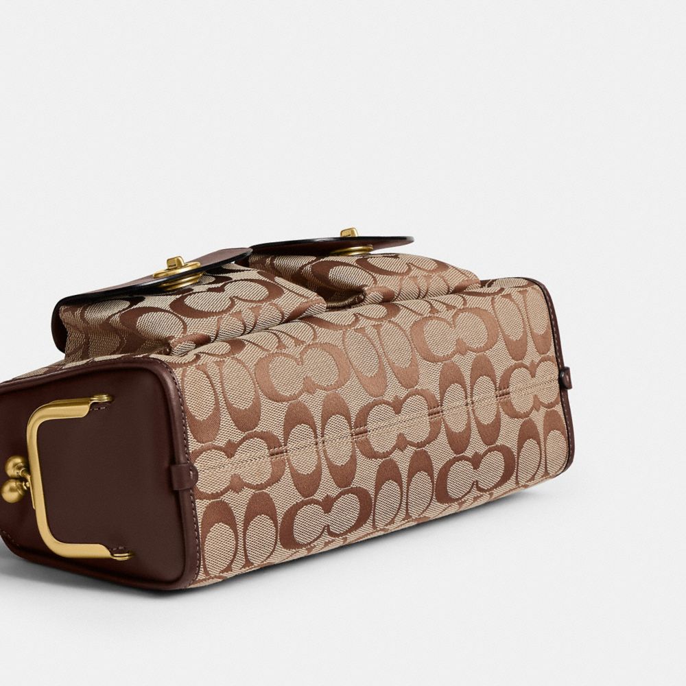 Turnlock Haversack Bag 27 In Signature Jacquard