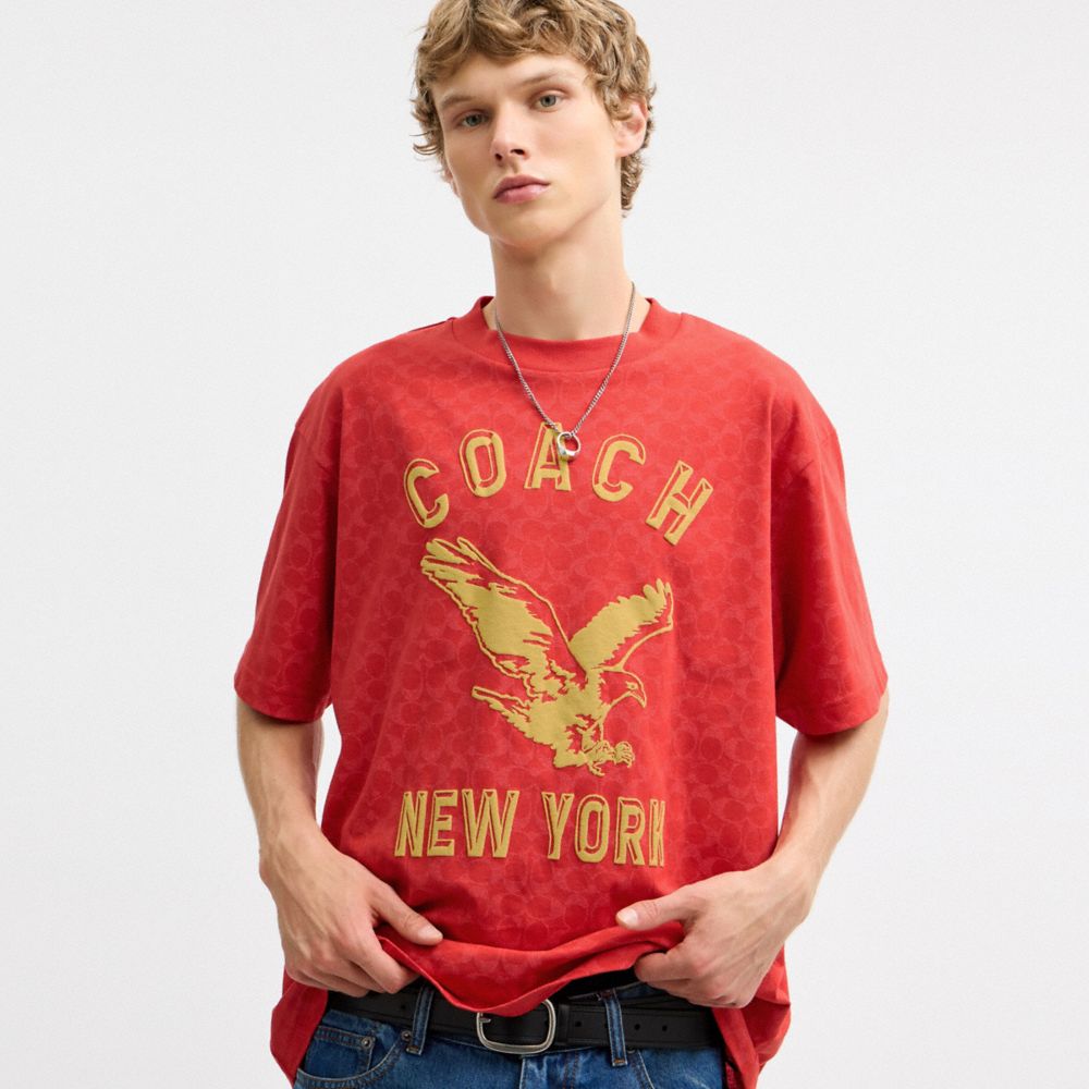 イーグル ショート スリーブ リラックスド Tシャツ・オーガニック コットン 2