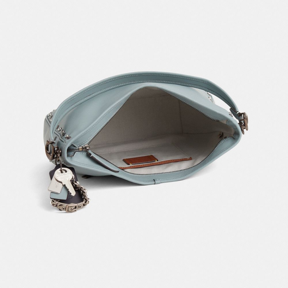 COACH®,Upcrafted Soft Tabby Hobo,Blue,Inside View,Top View