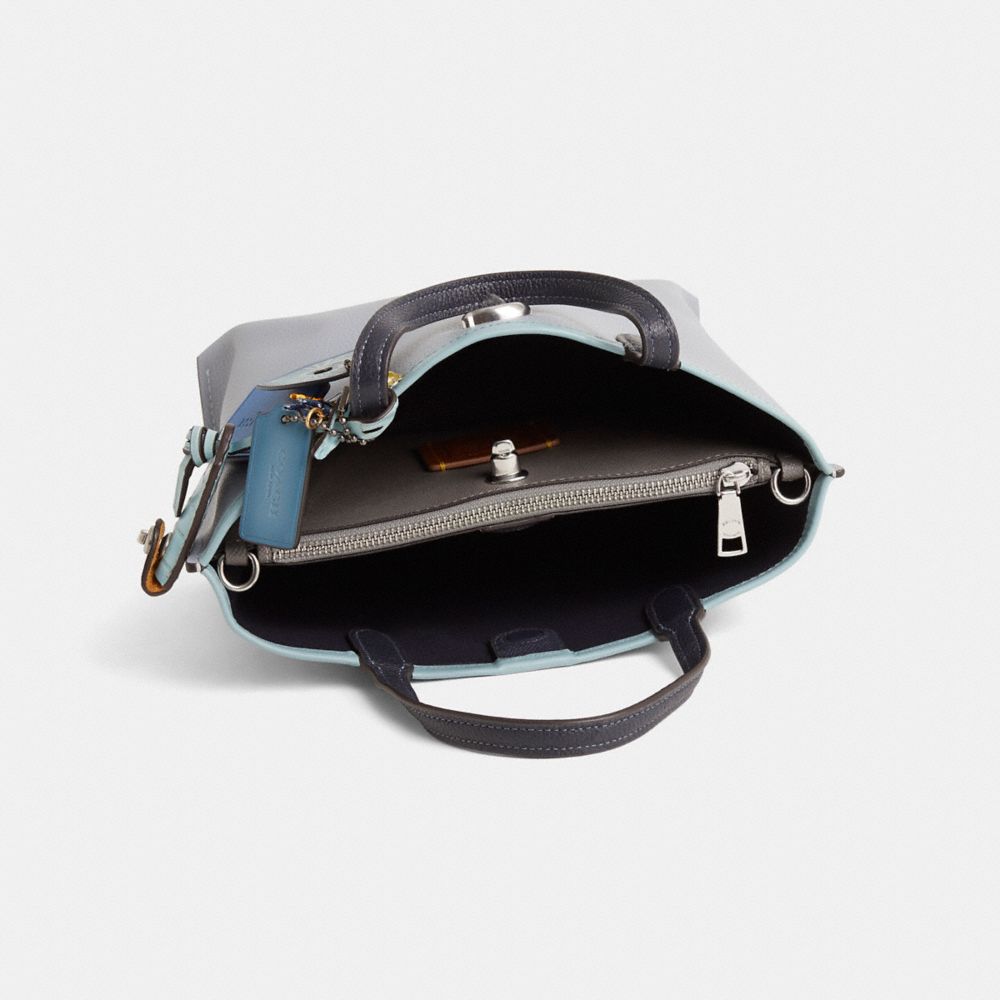 COACH®,Reloved Willow Tote Bag 24 In Colorblock,Multi Color,Inside View,Top View