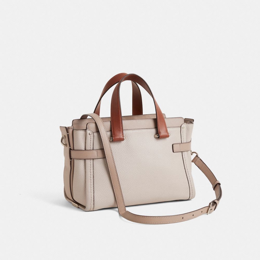 COACH®,Reloved Coach Swagger 27,Gray,Angle View