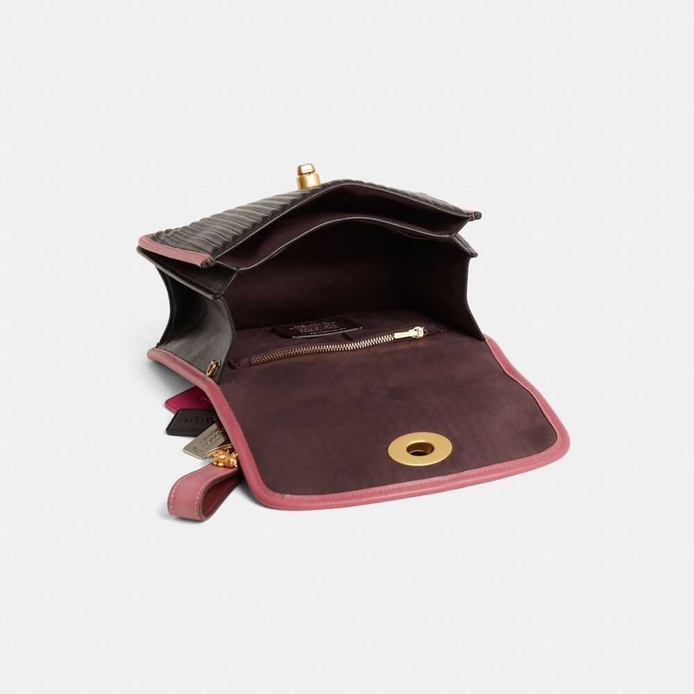 COACH®,Reloved Parker Top Handle With Quilting,Black,Inside View,Top View