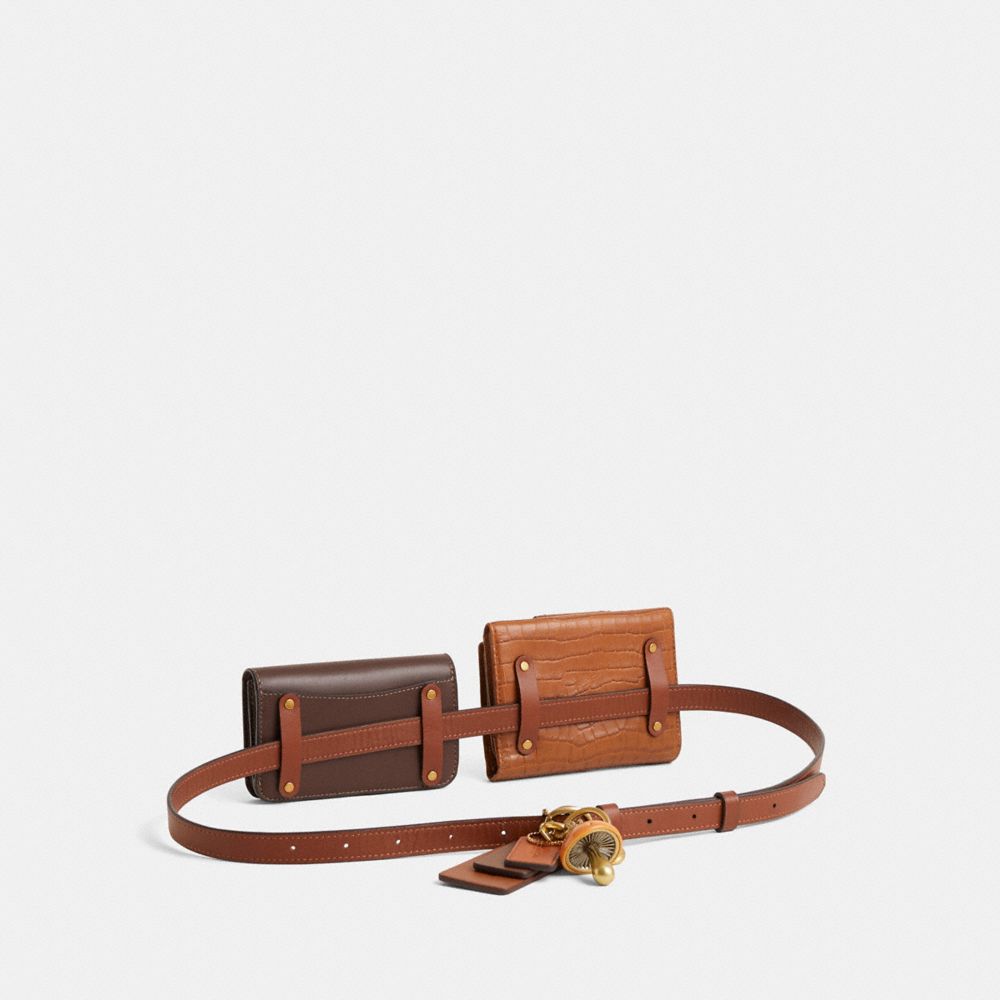 COACH®,Reloved Belt Bag Creation,Brown,Angle View