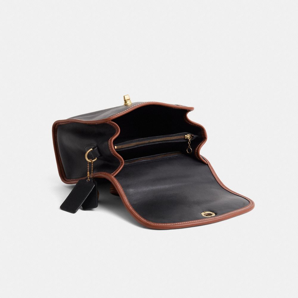COACH®,Reloved Vintage Classic Manor Bag,Black,Inside View,Top View