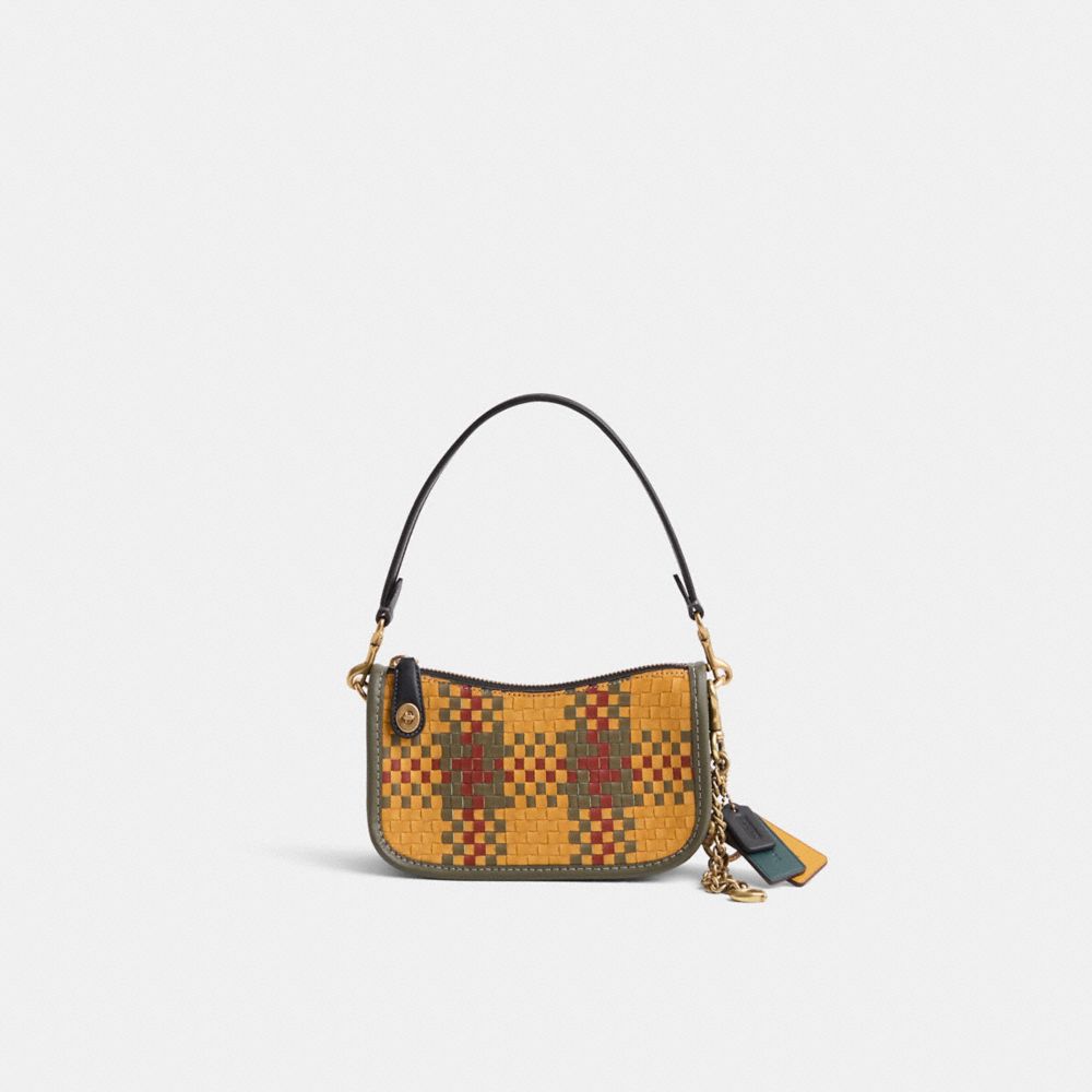 COACH®,Reloved Swinger Bag 20,Black,Front View