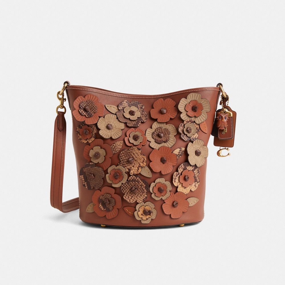 COACH®,Upcrafted Dakota Bucket Bag,Multi Color,Front View