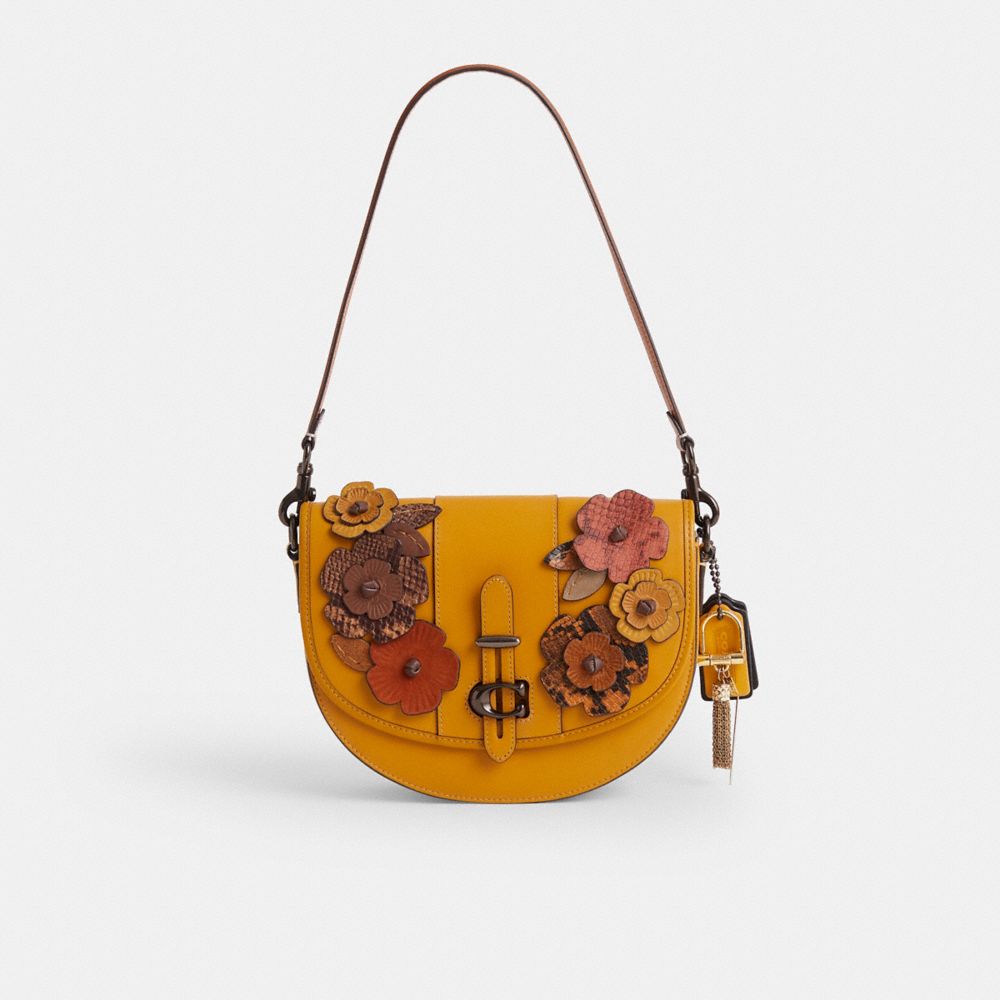 新品！COACH　レザー　LUNCH PAIL 2wayショルダー　Saddle NWT Coach Whiplash Saddle Bag in Leather 1941 Collection Mineral