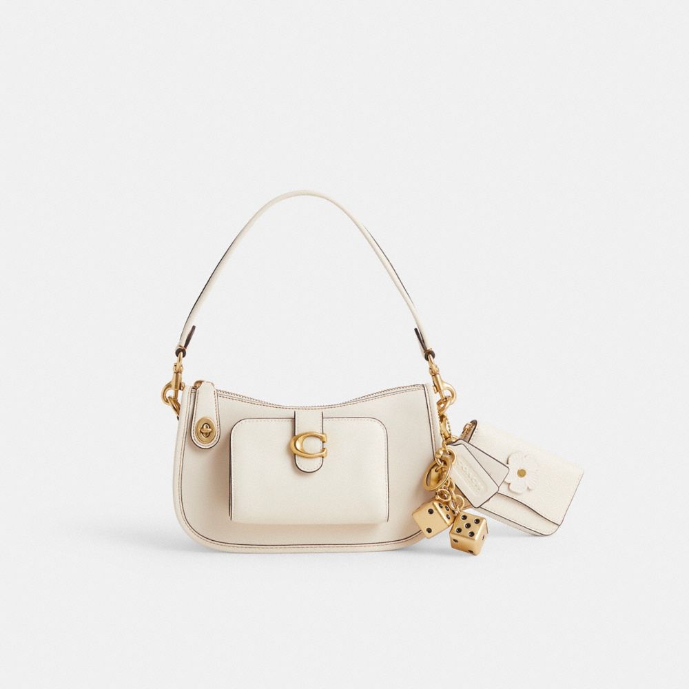 【COACH☆新品】シグネチャー クリオ！ショルダー！ホワイト！定価9.9万円 COACH（コーチ） 並行輸入 ショルダーバッグ シグネチャー CO970 SVVS5