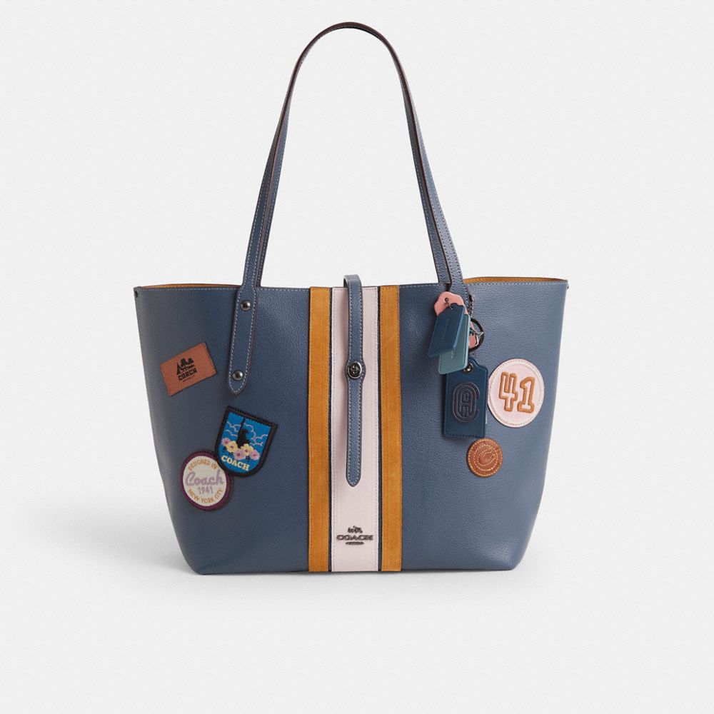 COACH®,Upcrafted Market Tote,Navy,Front View