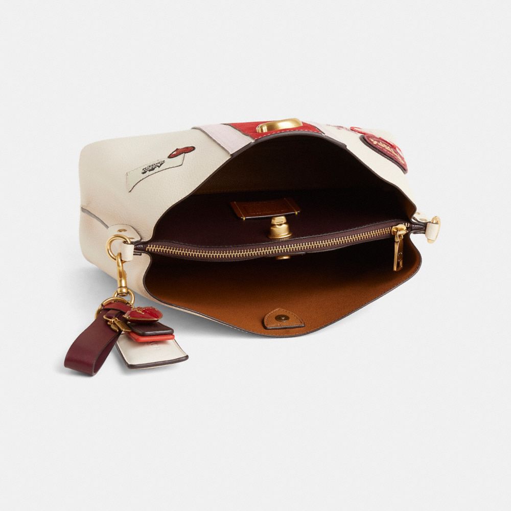 COACH®,Reloved Willow Shoulder Bag In Colorblock,Multi Color,Inside View,Top View