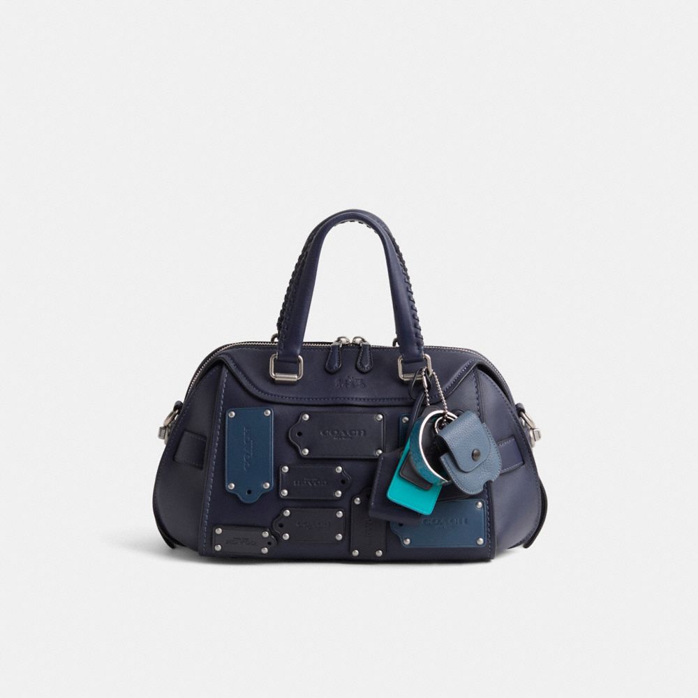 ショルダーバッグ Coach Ace Satchel Shoulder Bag 2way Authentic Coach Ace Satchel Handbag 2WAY Shoulder Bag Navy Neon