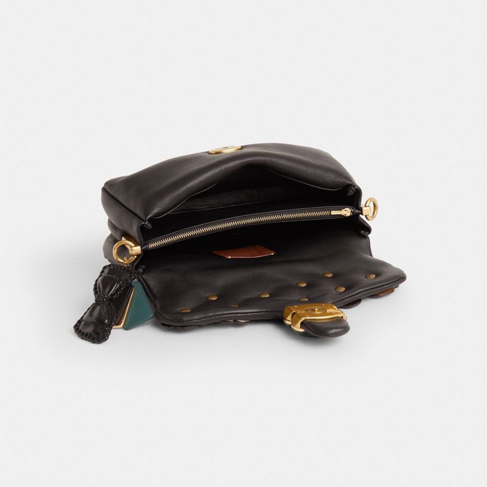 COACH®,Upcrafted Pillow Tabby Shoulder Bag 26,Black,Inside View,Top View