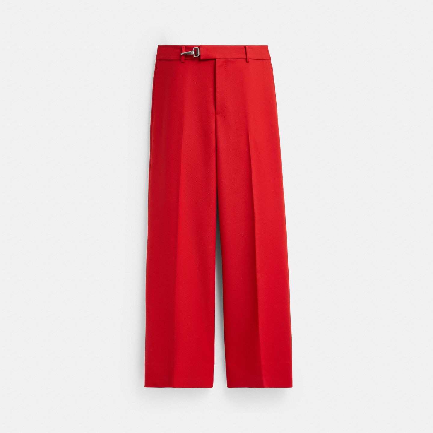 Мужские брюки Coach Solid Flare Trousers, цвет: Винтажный красный — фото 1