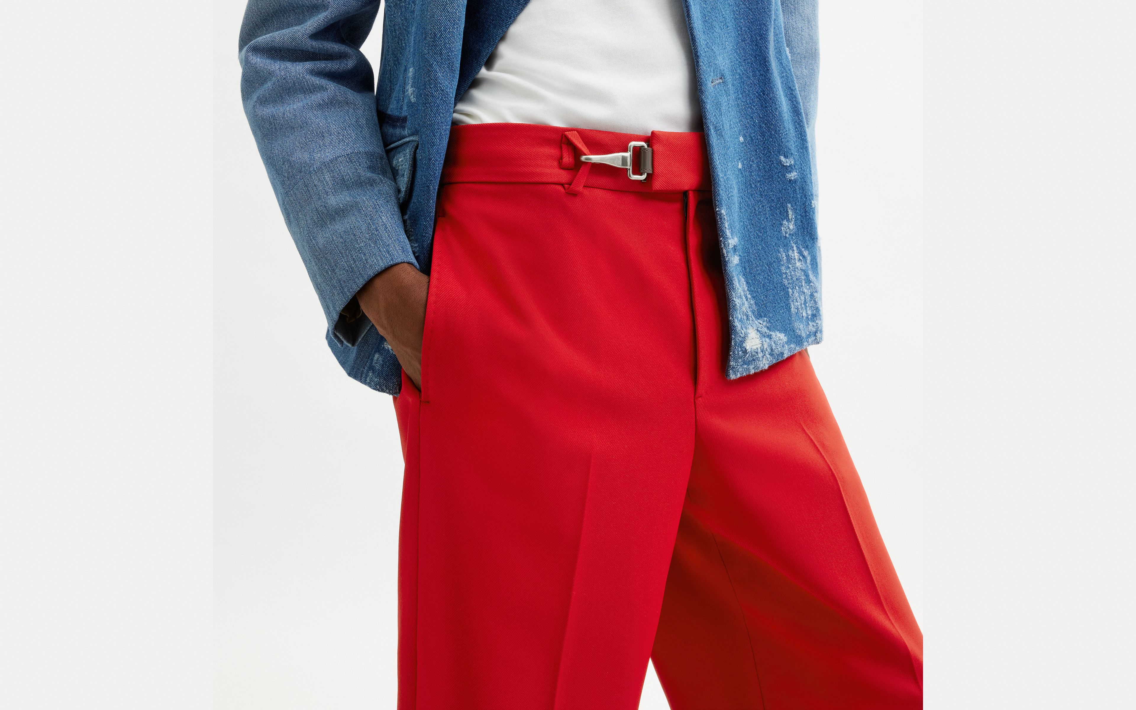 Solid Flare Trousers