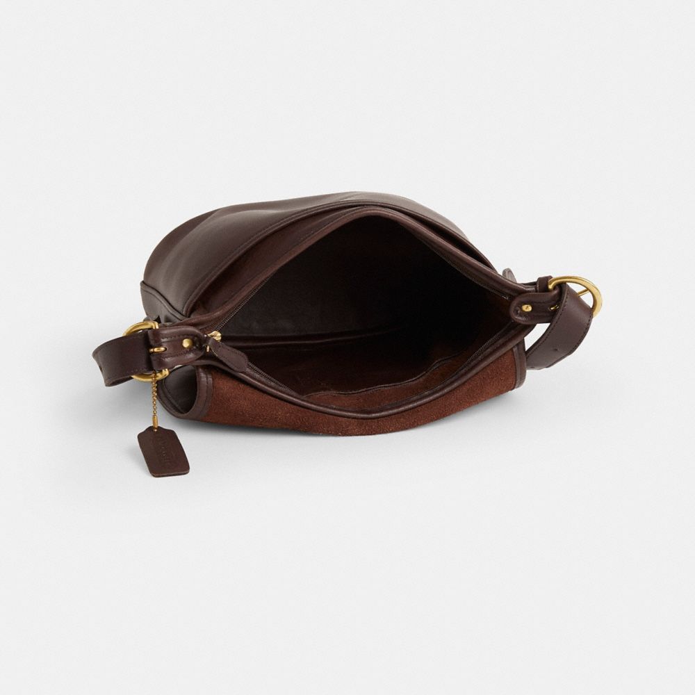 COACH®,Vintage Soho Fletcher Bag,Brown,Inside View,Top View
