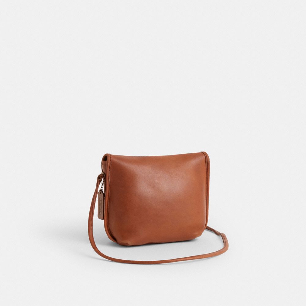 COACH®,Upcrafted Vintage Quincy Crossbody Bag,Brown,Angle View