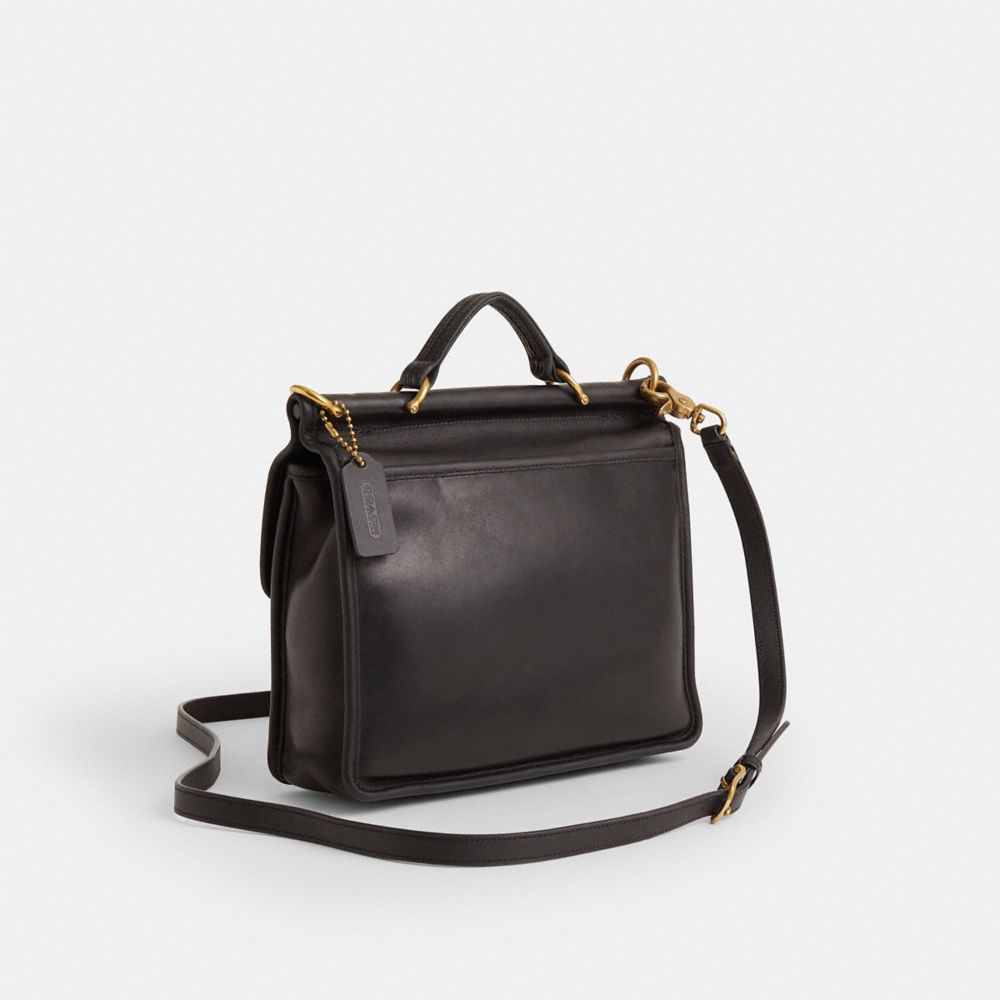 COACH®,Vintage Willis Bag,Black,Angle View