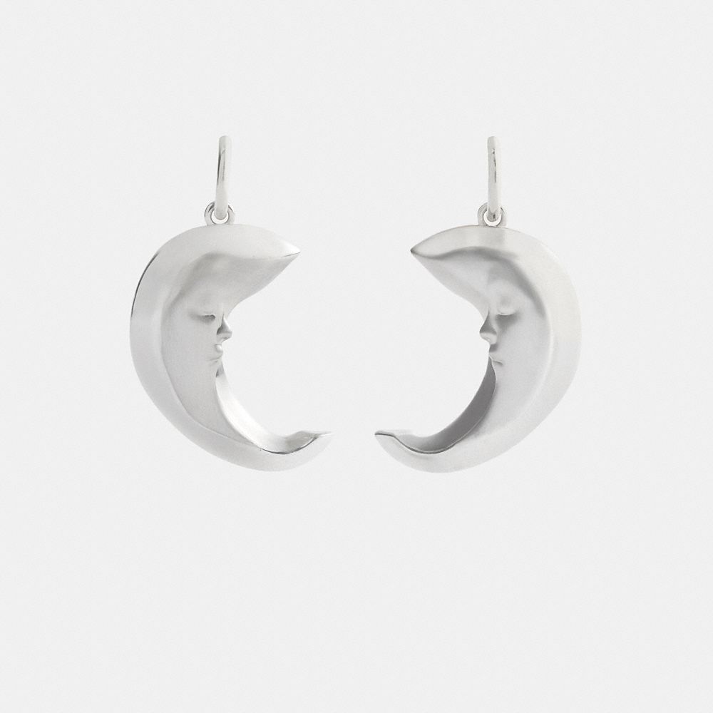 COACH®,Buy Now Moon Earrings,,Inside View,Top View