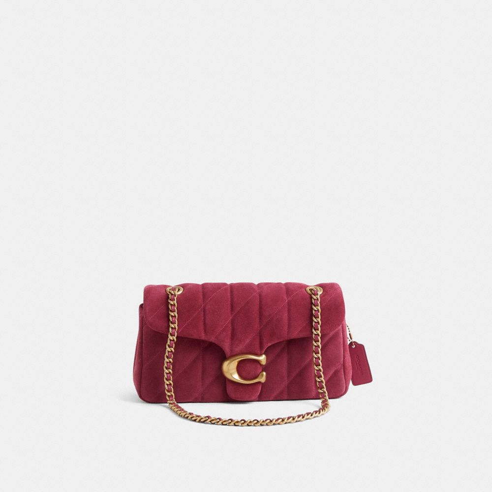 COACH®,Restored Tabby Shoulder Bag 26 With Quilting,Leather,Suede,Crossbody,Shoulder Bag,Metal Material,Logo,Sustainable,B...,,Front View