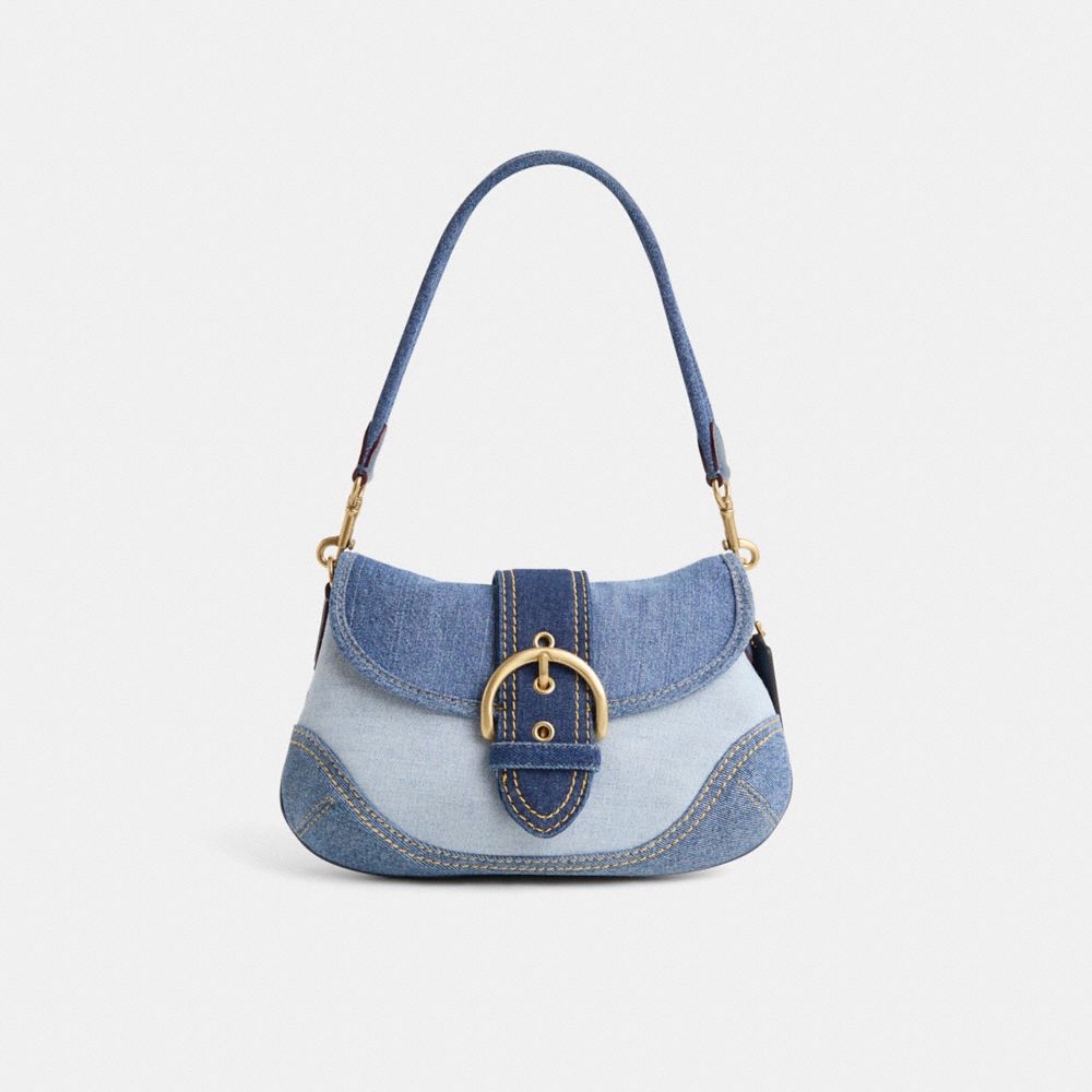 バッグ COACH Denim Signature One Shoulder Y2K Restored Soho Flap Bag In Denim1 | Bags | Coach