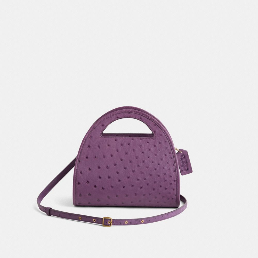 COACH®,Restored Zip Dome Crossbody In Ostrich,,Front View